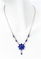 Jewelry Sterling Silver Lapis Lazuli Necklace
