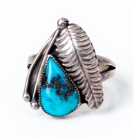 Jewelry Sterling Silver Turquoise Ring