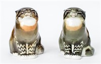 Lomonosov Porcelain Wild Cat Figurines