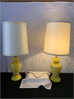 pr Glass over Metal / Applied Decoration Lamps