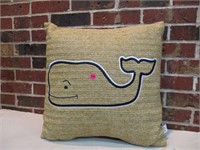 Whale pillow by Vineyard Vines
