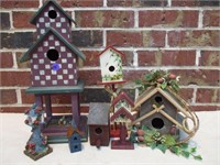 Collection of 7 Town Birdhouse's