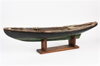 ONE OF A KIND 1936 CARVED WOODEN BOAT "NAIDA"