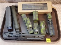 Lot of US Army Train Cars & Engine