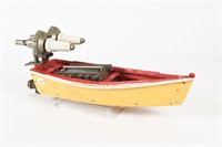 WOODEN MODEL BOAT "THE NUCLEAR RUNABOUT"