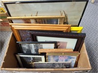 Misc. Lot Of 19 Prints & Frames Various Condition