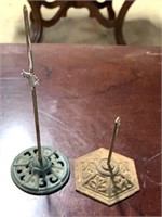 2 cast Iron Letter holders