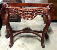 Beautiful Craved Hall table missing the top