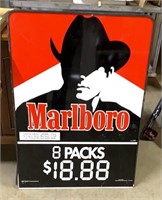 Double sided Metal Marlboro advertising sign