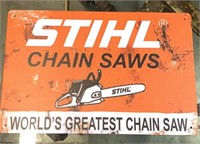 Stihl chainsaw sign