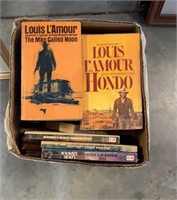 Whole box of Louis L’Amour books