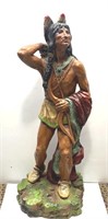 Early wooden? Indian stands 13”tall