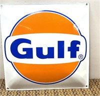 Porcelain Gulf Advertising sign
