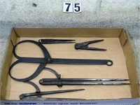 5 – Assorted measuring devices: hand wrought