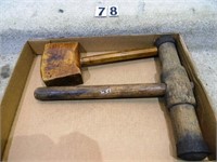 2 – Wooden mallets: Joiner’s mallet w/ octagon