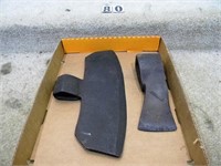 2 – Hand wrought axe heads: initialed G.M. 12”