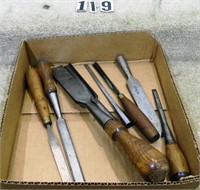 8 – Assorted bench work chisels, makers include: