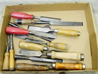 14 – Assorted chisels, F-Vg