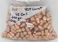 404 count 45 cal 200 grain SWC Bullets / tips