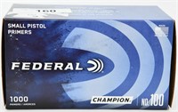 1000 Ct Federal Champion small pistol primers