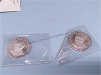 Two .999 silver 1oz  coins 100 anniversary