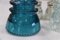 Vintage Glass Insulators - Set