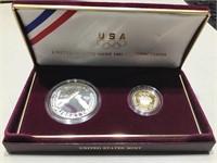 United States Mint 1988 Olympic Coins. Silver
