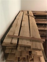 12 Pieces of 4 Quarter Rough Cut Hickory Board