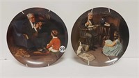 2 NORMAL ROCKWELL COLLECTOR PLATES