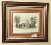 Framed print of “Monticello” by Lou Canavaro
