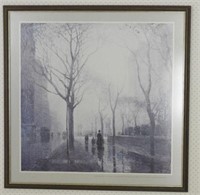 “The Plaza After Rain” framed print by Paul