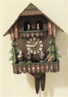 Carved West German Cuckoo clock (small knick