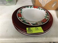 group of misc. plastic decorative plates