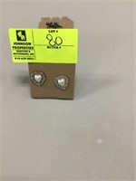 heart earrings with matching necklace