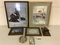 ASSORTMENT OF PICTURES & PLAQUES