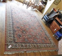Connustan Machined floral area rug 148” x 92”