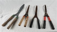 Lot Of 4 Hedge Shears