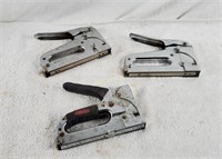 3 Heavy Duty Staple Guns, Arrow & Rubbermaid