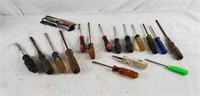 Lot Of Various Size Screwdrivers