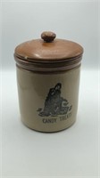 Moira England Pottery Lidded Candy Jar