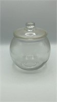 Vintage Glass Lidded Bisquit Jar
