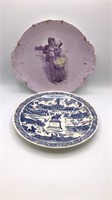 2 RC Sevres Germany Lavendar Plate, etc