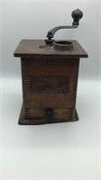Antique Coffee Mill w/ Drawer