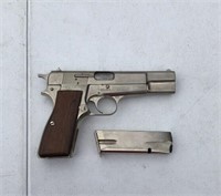 Browning 9MM Hi Power Pistol Belgium w/ Case
