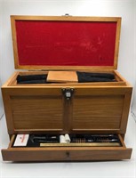 Gun Cleaning Kit in Wooden Case