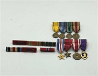 WWII Military Medals Bars Lot
