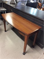 New Brown Wooden Mobile Work Desk on Wheels