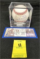 Ken Griffey Baseball Autographed w/