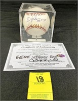 Gene Upshaw Baseball Autographed w/