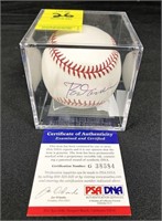 Rod Carew Baseball Autographed w/